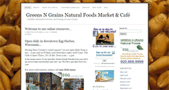 Desktop Screenshot of greens-n-grains.com